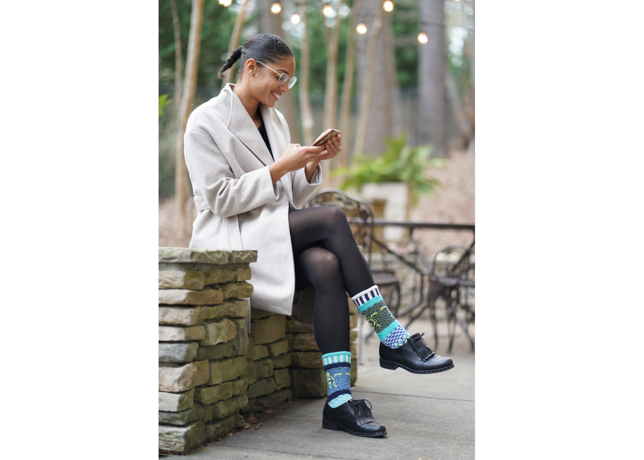 Recycled Cotton Socks - Ocean