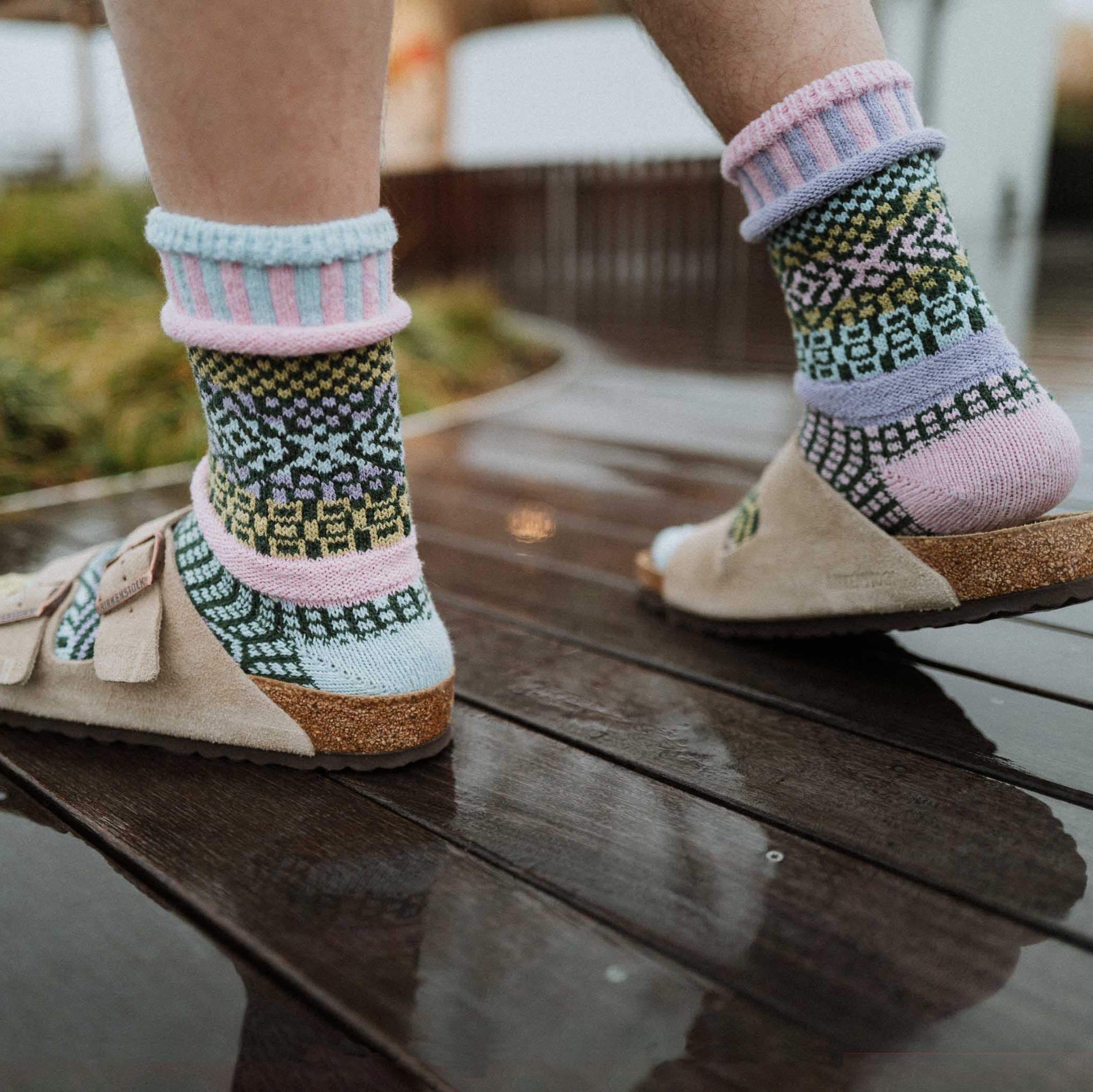 Recycled Cotton Socks - Lilac