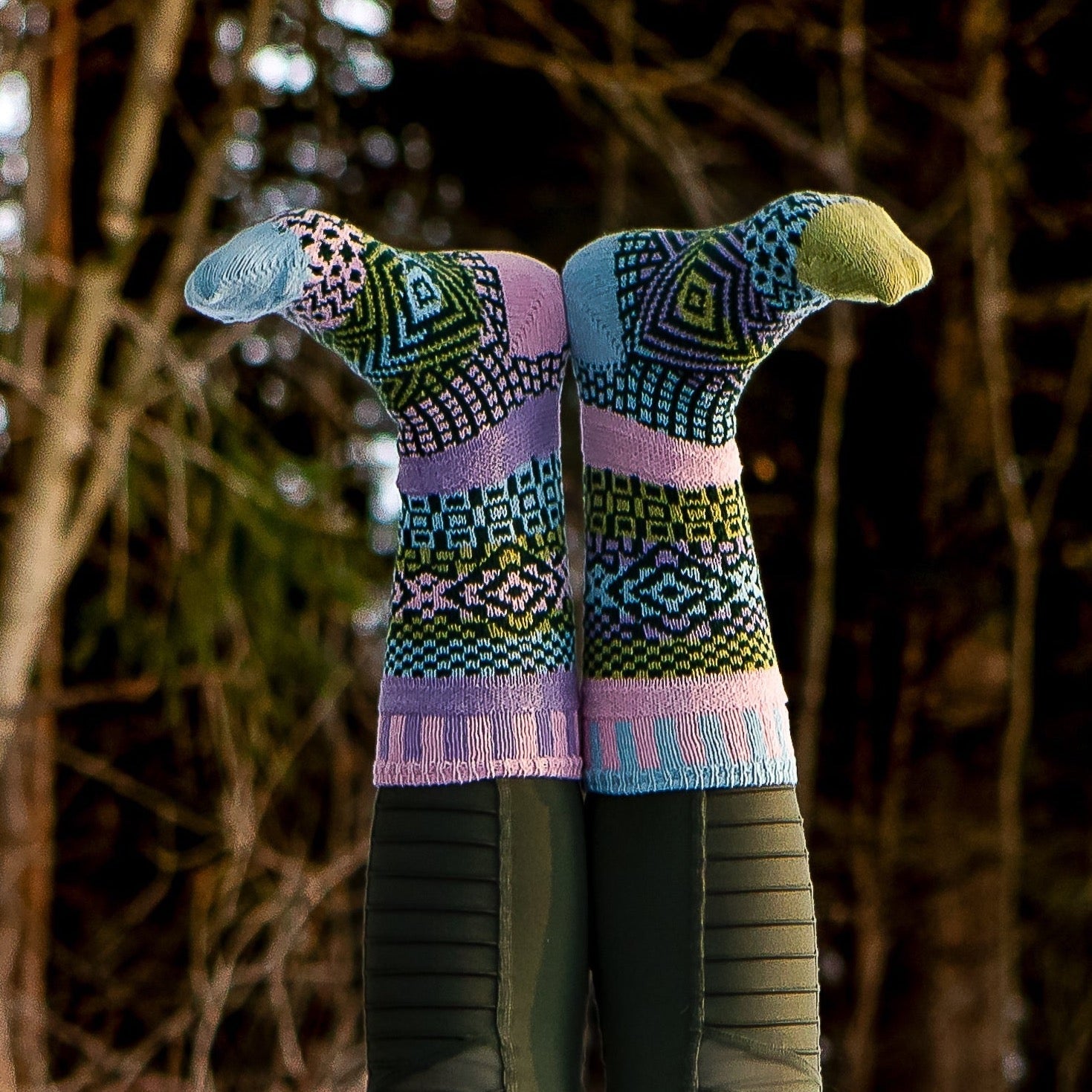 Recycled Cotton Socks - Lilac