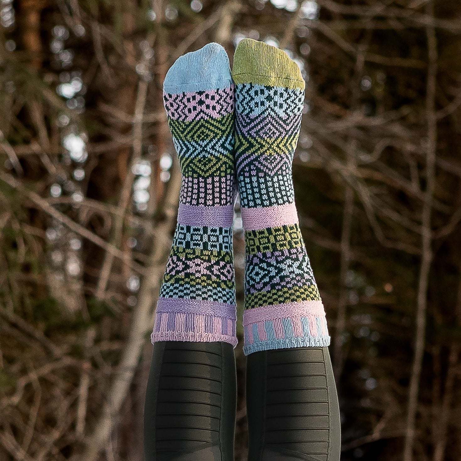 Recycled Cotton Socks - Lilac