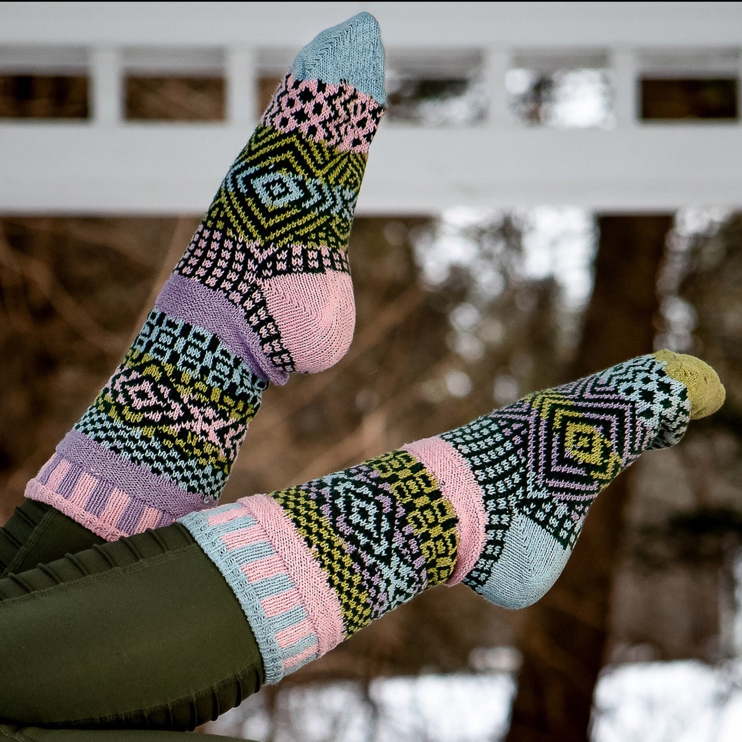 Recycled Cotton Socks - Lilac