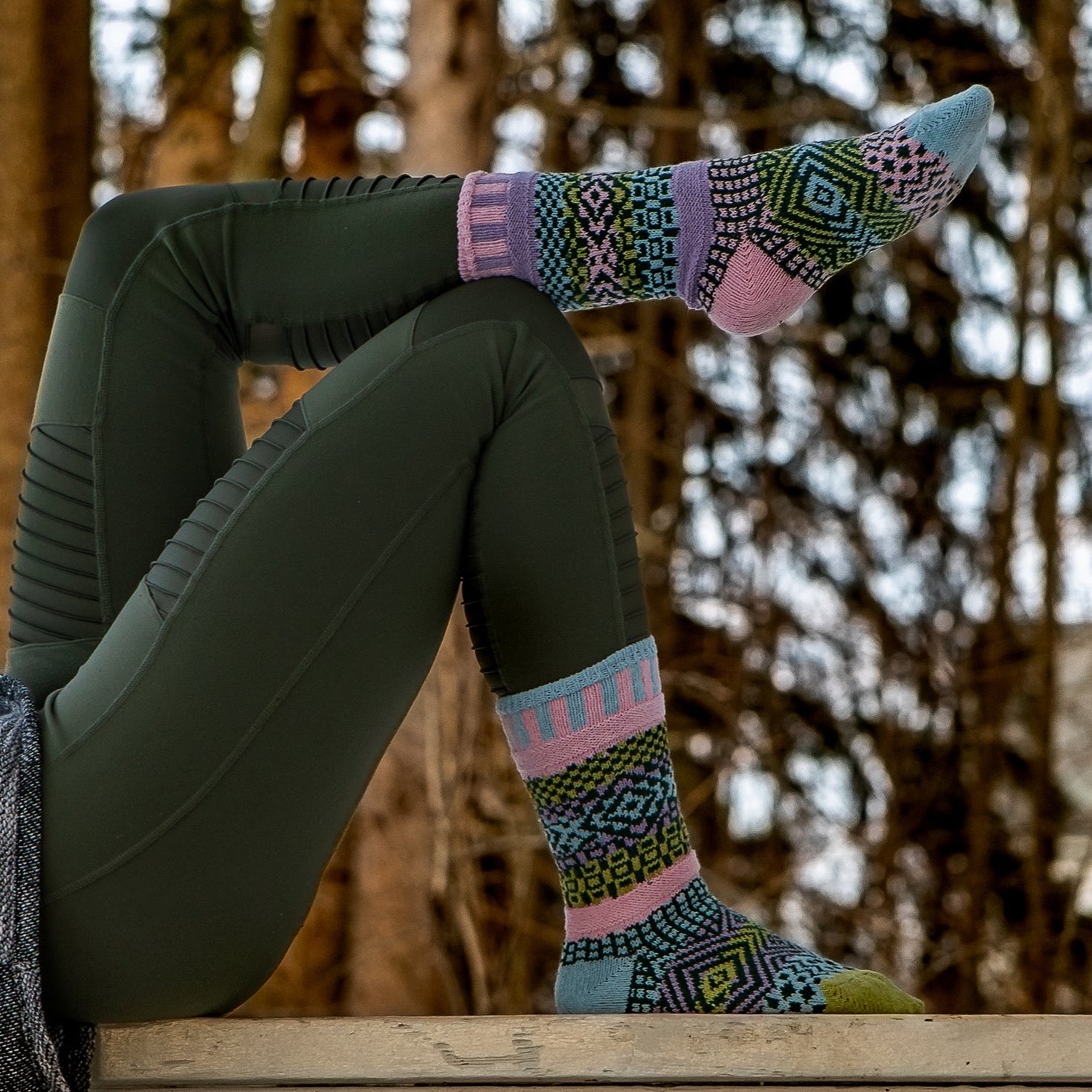 Recycled Cotton Socks - Lilac