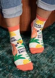 Let's Talk Some Sh*t- Novelty Ankle Socks