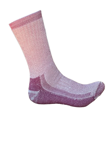 Merino Wool Hiking  Socks- Burgundy 3 Pairs