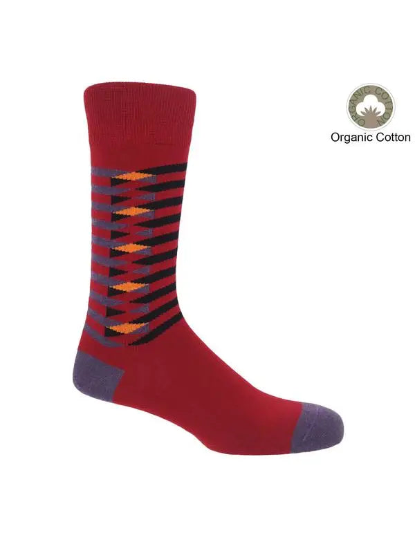 Red Symmetrical Socks