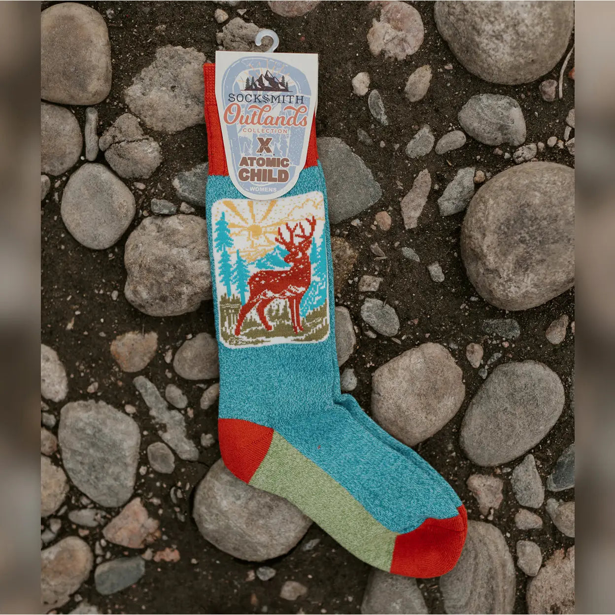 Women’s Hiking Socks - Deer Scene