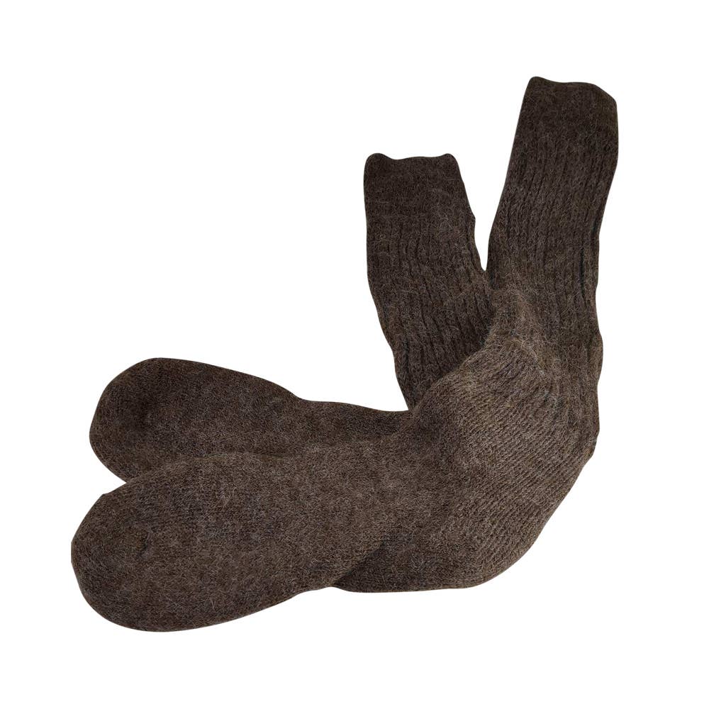 Alpaca Socks Chocolate Warm And Cosy Super Soft