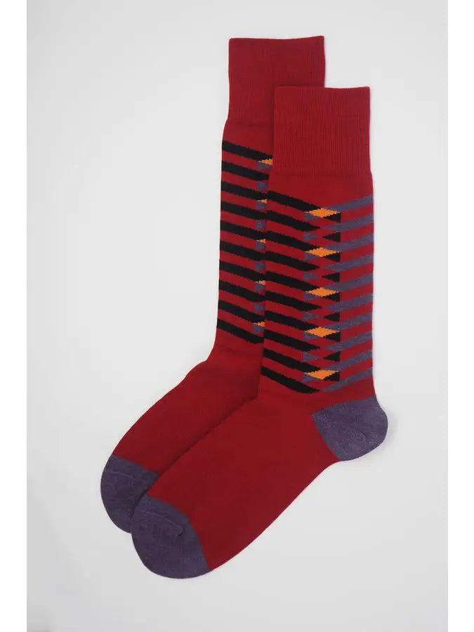 Red Symmetrical Socks