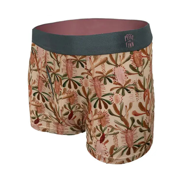 Bamboo Underwear Boxer Shorts Plant Design