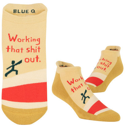 Novelty Socks - Workin That S* Out - Ankle Socks