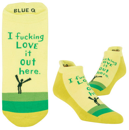 Novelty Socks - I f*cking love it out here! Ankle socks