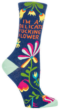 Novelty Socks - I'm a Delicate F* Flower😂🌸 - Fun socks