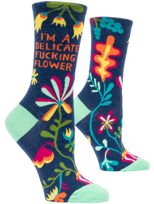 Novelty Socks - I'm a Delicate F* Flower😂🌸 - Fun socks