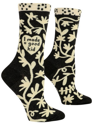 Novelty Socks -I Made A Good Kid