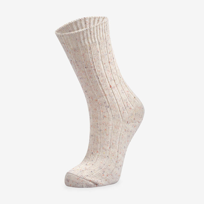 Women's Winter Cuffed Socks- Cream