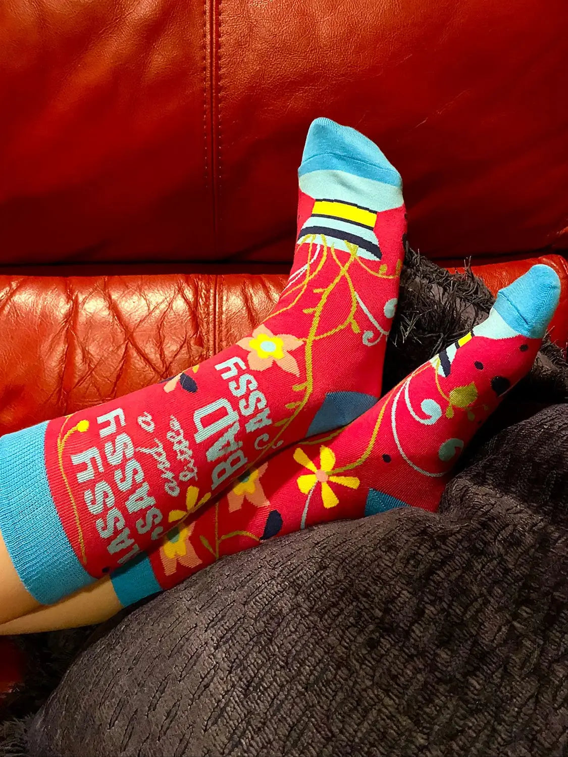 NOVELTY SOCKS - Classy Sassy and a Little Bad Assy Women's Crew Socks