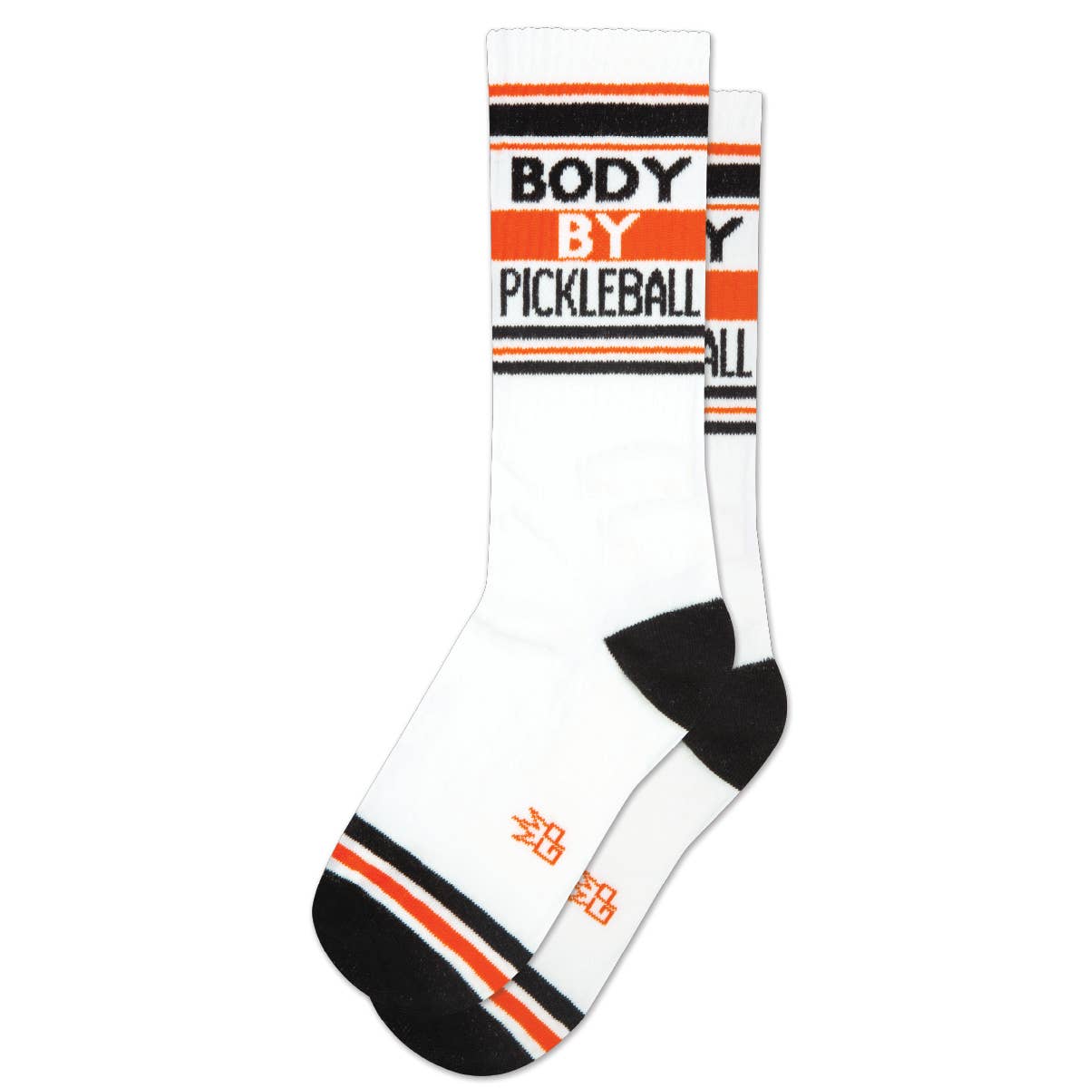 Novelty Socks-Body By Pickleball Gym Crew Socks