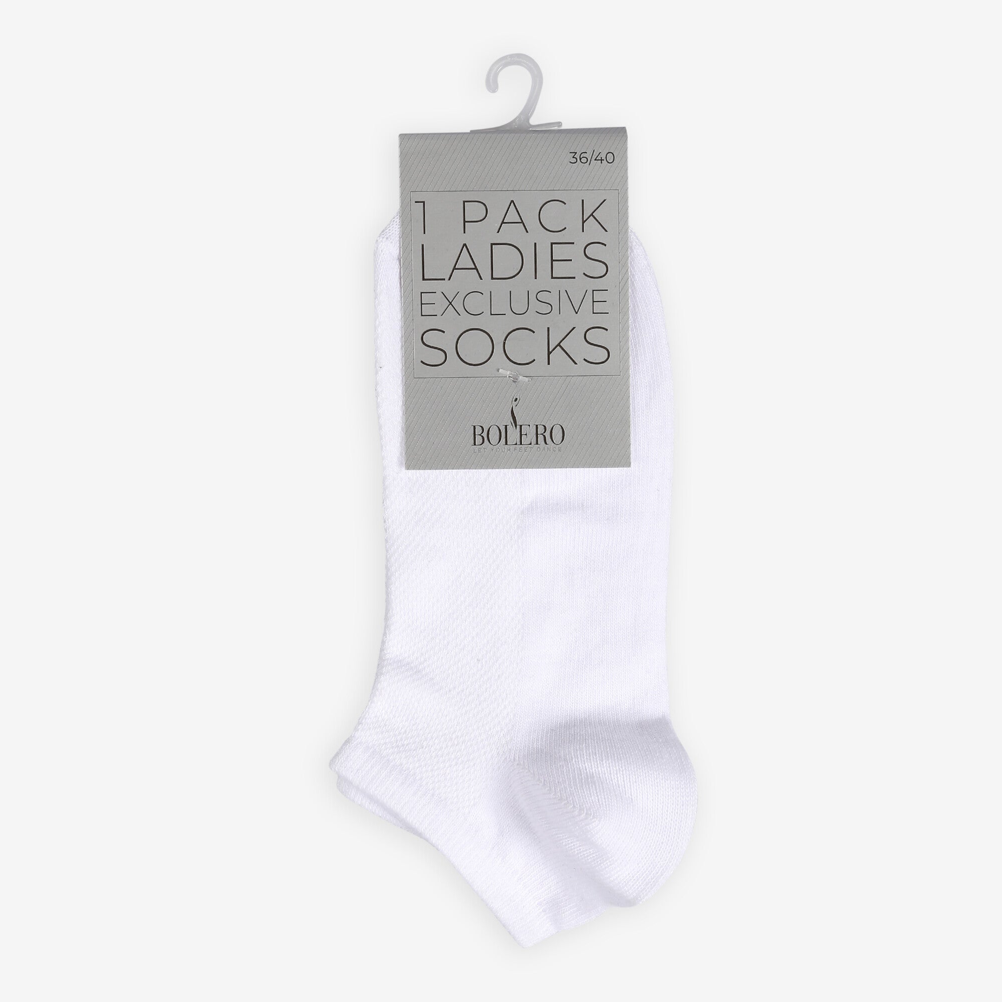 Ankle Socks 3 Pairs White -Black -Grey