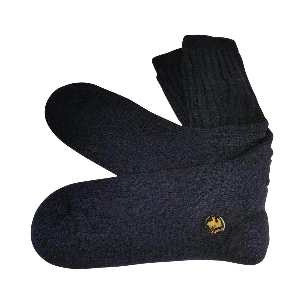 Alpaca Socks Black Warm And Cosy Super Soft
