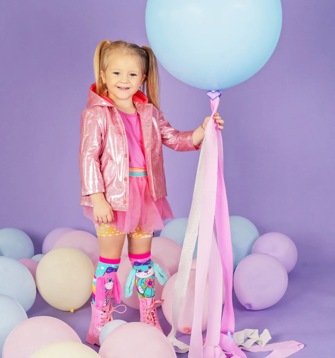 A hippity hoppity Join the cute Hunny Rabbit Socks with ears! You can get long-lasting vitality, a cute appearance, and quirky feet with just one serve of these colourful bunny crazy socks!