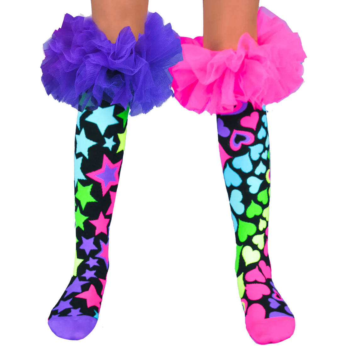 These vibrant, wild socks are not your Typical pair of socks. They're an encouragement to exhibit your distinct sense of style as well as a celebration of originality and pleasure. These funny socks are a party on your feet that will make you feel like dancing with Their bright and vivid colours and crazy frills. 