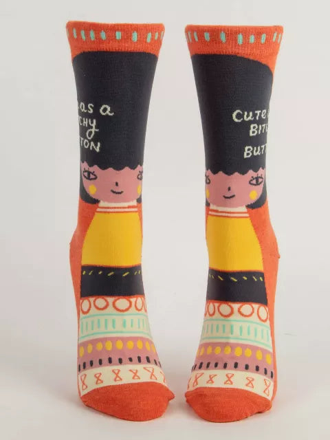 Novelty Socks- Bitchy Button
