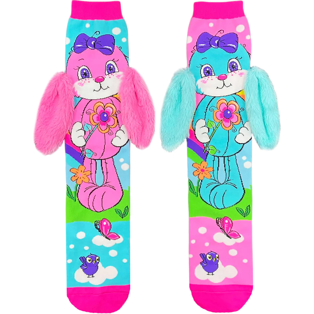 A hippity hoppity Join the cute Hunny Rabbit Socks with ears! You can get long-lasting vitality, a cute appearance, and quirky feet with just one serve of these colourful bunny crazy socks!