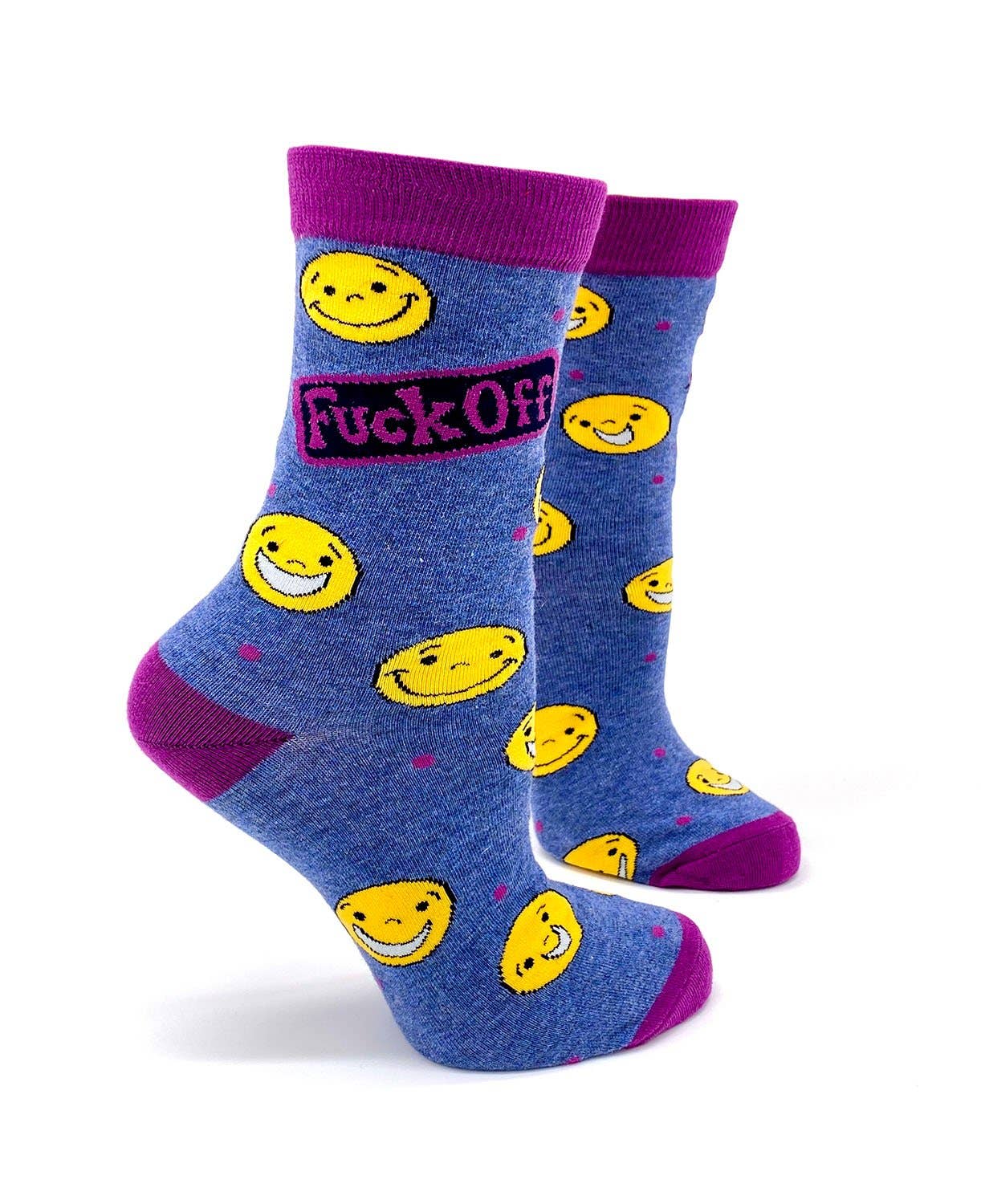 Novelty Socks- F**k Off Women's Crew Socks