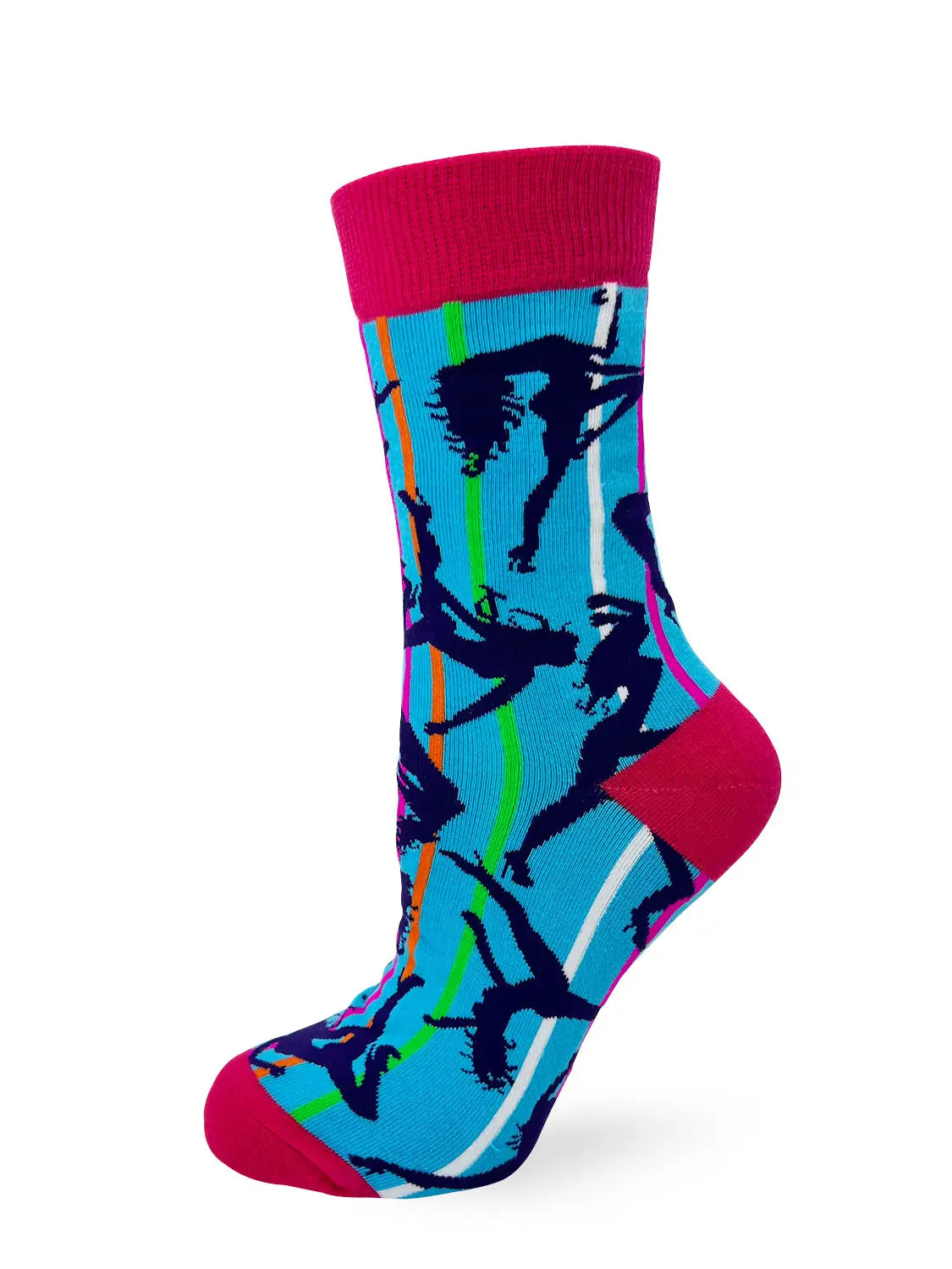 NOVELTY SOCKS - Workin' Harder Than an Ugly Stripper Women's Crew Socks