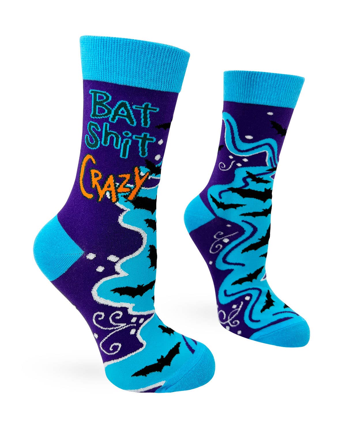 Sassy Women's Crew Socks "Bat Shit Crazy" Stylish and comfortable!