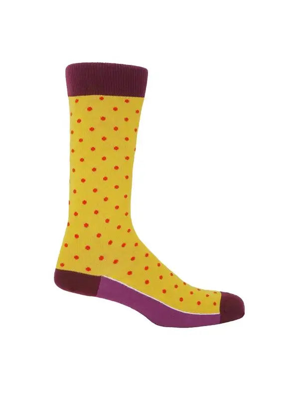 Pin Polka Socks - Honey