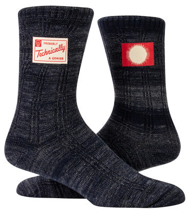 Novelty Socks - Probably Technically a Genius
