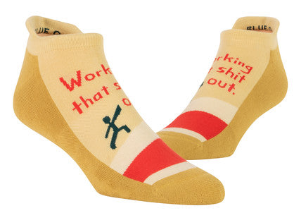 Novelty Socks - Workin That S* Out - Ankle Socks