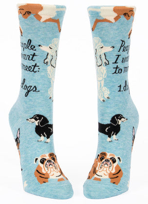 Novelty Socks -People To Meet: Dogs🐶❤️