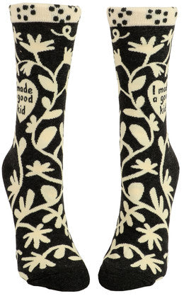 Novelty Socks -I Made A Good Kid