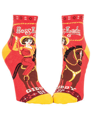 Novelty Socks -Boss Lady Ankle Socks