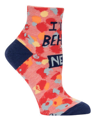 Novelty Socks -'I'll Behave Never' ankle socks!