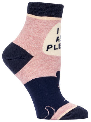 Novelty Socks -I Do As I Please" ankle socks!