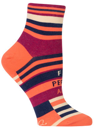 Novelty Socks -Fun Person Alert - Ankle Socks