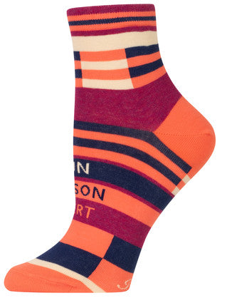 Novelty Socks -Fun Person Alert - Ankle Socks