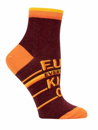 Novelty Socks -"F*ck Everything" ankle socks