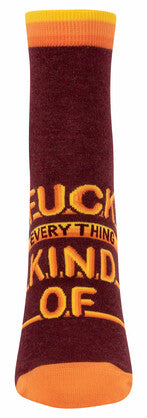 Novelty Socks -"F*ck Everything" ankle socks