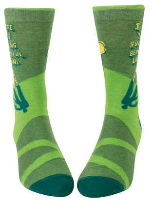 Novelty Socks -I Hate This F**king Beautiful Lawn