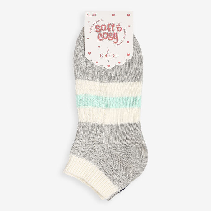 Woman's Winter Socks Grey / Navy